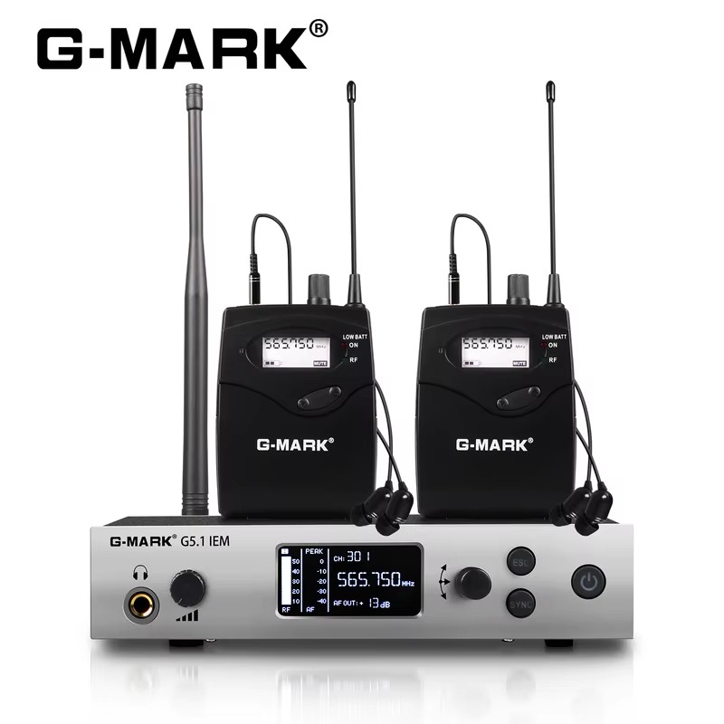 In Ear Monitors For Singers - G-MARK G5.1IEM Sistema di monitoraggio wireless