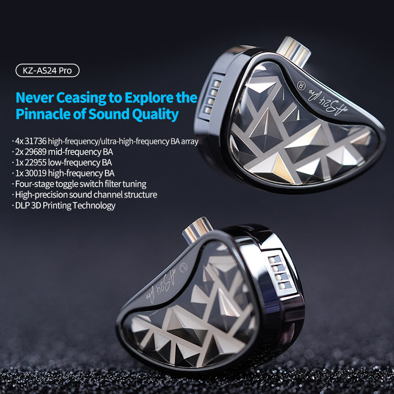 KZ AS24 PRO Auricolari In-Ear  - Planar Magnetic Iem Earphones recensione e prezzo